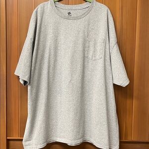 Hanes Comfort Soft Heavyweight Gray Pocket T-Shirt 3XL